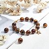 Olycraft Grade AB Natural Tiger Eye Round Beads Strands G-OC0001-78B-5