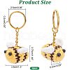  DIY 3D Bee Charm Keychain Making Kit DIY-NB0007-27-2