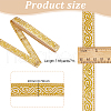 Ethnic Style Polyester Flower Jacquard Ribbons DIY-WH0656-63A-2