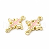 Rack Plating Alloy Enamel Connector Charms FIND-G051-02LG-3