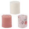 3 Rolls 3 Styles Polyester Printed Ribbons OCOR-TA0001-54-2