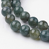 Natural Moss Agate Bead Strands G-G735-62-8mm-3