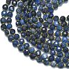 Natural Dumortierite Beads Strands G-K389-B27-01-3