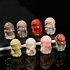Dyed Natural Alashan Agate Carved Beads PW-WG6E4CD-01-2
