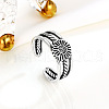 Tibetan Style Sterling Silver Cuff Rings for Women FS-WG2912B-01-2