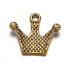 Tibetan Style Pendant Rhinestone Settings TIBEP-A0368YKG-AG-FF-4