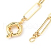 Brass Paperclip Chain Necklaces NJEW-JN03066-01-3