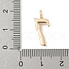 Brass Micro Pave Cubic Zirconia Pendants KK-Z107-01G-03-3