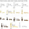 Alloy Glue-on Flat Pad Bails for Pendant Making PALLOY-PH0005-79-2