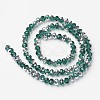 Electroplate Transparent Glass Beads Strands EGLA-A034-T4mm-M15-2