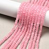 Dyed Natural Malaysia Jade Rondelle Beads Strands G-E316-2x4mm-32-1