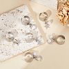 304 Stainless Steel Open Cuff Rings RJEW-UN00021-2
