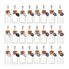 AHADERMAKER 24Pcs 2 Styles Antique Silver Plated Alloy Glass Bottle European Dangle Charms PALLOY-GA0001-15-7