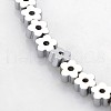 Electroplate Non-magnetic Synthetic Hematite Beads Strands G-J217D-08-1