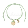 Flower & Strawberry Alloy Enamel Charm Bracelets BJEW-JB11696-05-2
