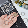 Beebeecraft 18Pcs 3 Styles 316 Surgical Stainless Steel Keychain Clasps STAS-BBC0005-80-3