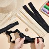 BENECREAT 8Pcs 2 Colors Polyester Hat Size Reducer Liner AJEW-BC0006-98-4