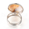 Adjustable Brass Cuff Rings RJEW-I067-02P-3