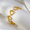 Stylish Stainless Steel Heart Link Chain Bracelets for Women OP5600-3