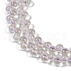 Electroplate Glass Beads Strands GLAA-Q105-01D-3