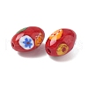 Handmade Millefiori Glass Beads LAMP-U004-02F-3