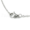 304 Stainless Steel Pendant Necklace for Women NJEW-JN04387-02-5