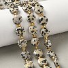 Natural Dalmatian Jasper Beads Strands G-G271-C01-10mm-1