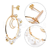 Dangle Stud Earrings EJEW-JE04065-02-4
