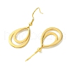 PVD Vacuum Plating 304 Stainless Steel Dangle Earrings for Women EJEW-L284-05G-2