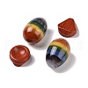 1Pc Chakra Natural Gemstone Egg Shape Display Decorations DJEW-G032-01-3