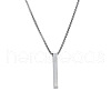 Cuboid Stainless Steel Pendant Necklaces for Men FS-WGBE4EC-01-3