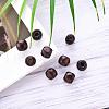 Coconut Brown Barrel Natural Wood Beads X-WOOD-S030-08-LF-6