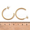 304 Stainless Steel Twist C-Shaped Stud Earrings EJEW-R017-03G-03-4