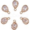 Drop Alloy Charms ZIRC-PH0002-02KCG-6