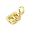 Rack Plating Brass with ABS Plastic Pearl European Dangle Charms KK-G501-02B-G-2