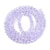 Electroplate Glass Beads Strands X-EGLA-A044-T4mm-B17-3