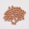 Rack Plating Brass Round Spacer Beads KK-I601-6mm-RG-RS-2