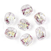 Handmade Foil Lampwork Beads FOIL-T007-02D-1