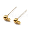 Brass Stud Earring Findings FIND-R144-13A-G18-1