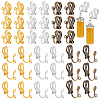   100Pcs Brass Clip-on Earring Findings FIND-PH0002-55A-1