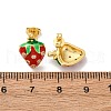 Brass Micro Pave Cubic Zirconia Stud Earrings EJEW-D322-05G-01-5