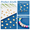   120Pcs 3 Style Brass Spacer Beads KK-PH0005-70-4