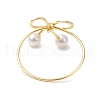 Shell Pearl Finger Ring RJEW-TA00124-4