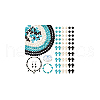  DIY Synthetic Turquoise Round & Cross Bracelets Making Kits DIY-NB0012-31-7
