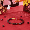 Olycraft 2 Strands Natural Garnet Beads Strands G-OC0002-37-5
