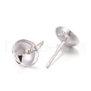 925 Sterling Silver Stud Earring Findings STER-E062-04A-S-6