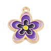 Alloy Enamel Pendants ENAM-Q001-04G-05-1