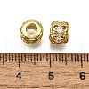Brass Micro Pave Cubic Zirconia Beads KK-Z100-01G-2