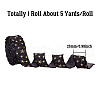 5 Yards Polyester 3D Star Gold Stamping Ribbon OCOR-TAC0023-14E-4