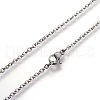 304 Stainless Steel Pendant Necklaces STAS-I099-16-P-5